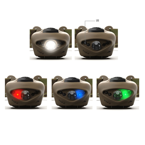 Princeton Tec - Latarka czołowa VIZZ TAC MPLS - TAN / MultiCam - VIZZ-MPLS-MC