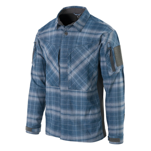 Helikon - Koszula taktyczna MBDU - Nylon Polyester Blend - Western Blue Plaid - KO-MBD-PN-2P