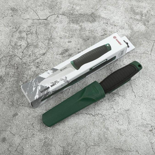 Ganzo - Nóż survivalowy - 8Cr14 - Czarny / Zielony - G806-GB