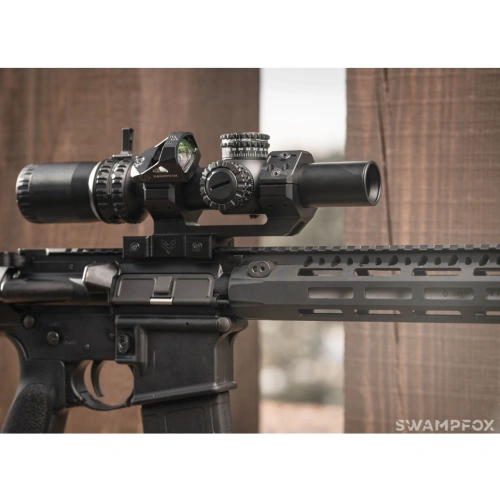 Swampfox Optics - Luneta biegowa Arrowhead SFP LPVO - 1-6x - Guerilla DOT MIL Red - Czarna - ARH16241-RL