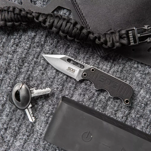 SOG - Nóż survivalowy EDC Instinct Mini - Full Tang - Czarny - NB1002-CP