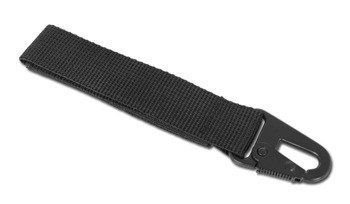 Mil-Tec - Trok z metalowym karabinkiem - 120mm - Czarny - 15916102