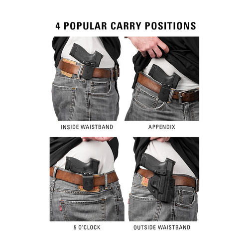 MFT - Kabura wewnętrzna IWB do pistoletu CZ P-10 - Czarna - HCZP10FSAIWBA