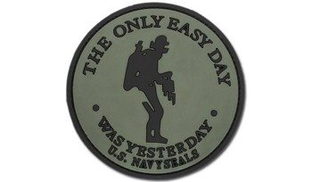 FOSTEX - Naszywka 3D - The only easy day - Navy Seals - Zielony OD