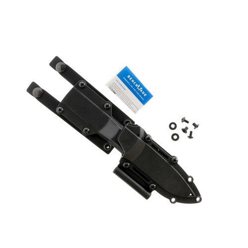 Benchmade - Nóż survivalowy 163BK Bushcrafter - CPM-CruWear - Czarny - 163BK