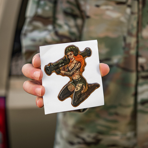 M-Tac - Naklejka Tactical girl #10 AT4 Skandinavik - PVC - 51530002