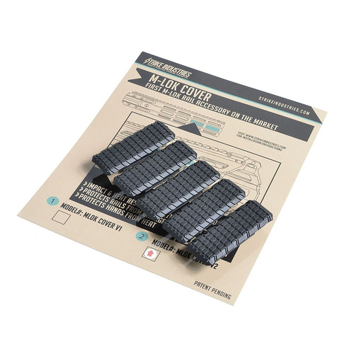 Strike Industries - Ochronne zaślepki Rail Covers do otworów M-Lok - 5 szt. - Czarny - MLOK-COVER V2