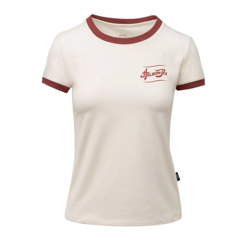 Helikon - T-shirt damski Catch the spirit - Bawełna - Sand/Czerwony - TS-CTS-CB-3G