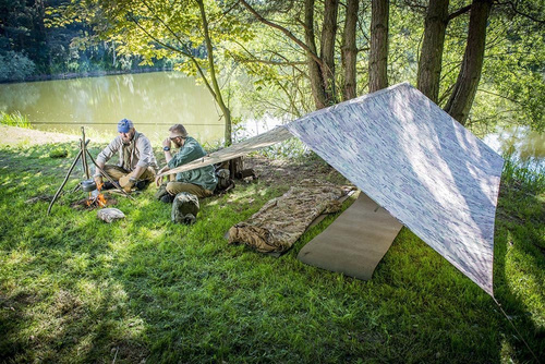 Helikon-Tex Supertarp Military Basha – Waterproof Shelter Tarp, 4-Season Camping (78.7x98.4 In, 840g)