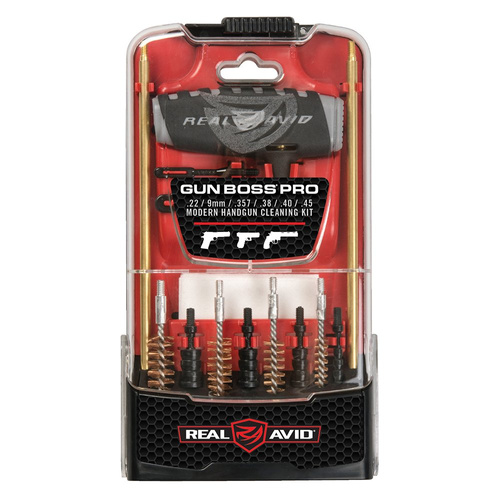 Real Avid - Zestaw do czyszczenia broni Gun Boss Pro - Handgun Cleaning Kit - AVGBPRO-P