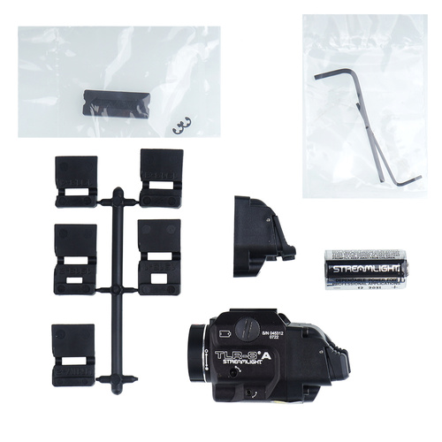 Streamlight - Latarka taktyczna LED na broń TLR-8A Flex z celownikiem laserowym - 500 lm - Czarna - L-69414