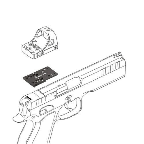Vector Optics - Montaż adapter do CZ Shadow/Shadow 2/SP-01/P-10C - Czarny - SCFRM-21