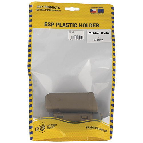 ESP - Ładownica na magazynek 9 mm / .40 - Montaż zaciskany do pasa UBC-01 - Khaki - MH-04 KH