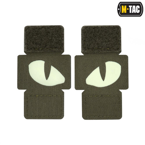 M-Tac - Naszywki odblaskowe Tiger Eyes Laser Cut - Para - Ranger Green - 51140023