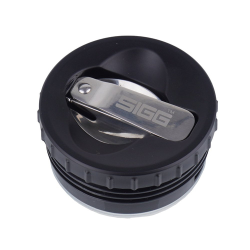 SIGG - Termos na żywność z miską i sporkiem Gemstone Obsidian Food Jar - 0.75 L - Stal nierdzewna 18/8 - Czarny - 8734.20