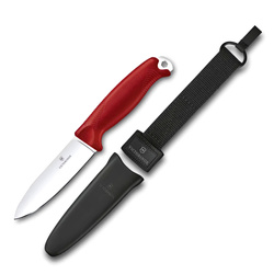 Victorinox - Nóż z głownią stałą Venture - Sandvik 14C28N - Czerwony - 3.0902