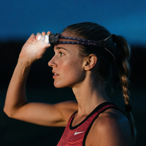 Fenix - Latarka czołowa HL17R z akumulatorem 1000 mAh - 500 lm - Czarna - HL17R black