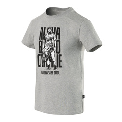Helikon - T-shirt ABC Alfa Bravo Charlie - Bawełna - Mid Grey Melange - TS-ABH-CO-2M