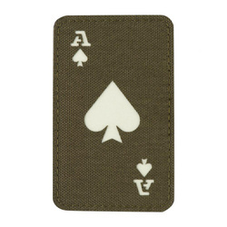 M-Tac - Naszywka As Pik - Cordura 500D - Ranger Green / Fluorescencyjny - 51109239