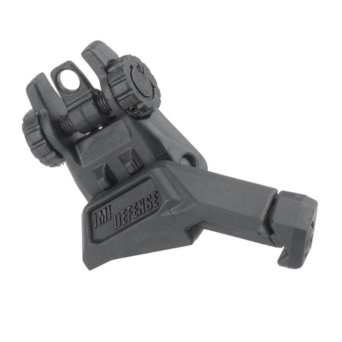 IMI Defense - Szczerbinka offsetowa składana Polymer Rear Flip Up Sight 45 Degrees Offset - Czarna - IMI-Z7245-BLK