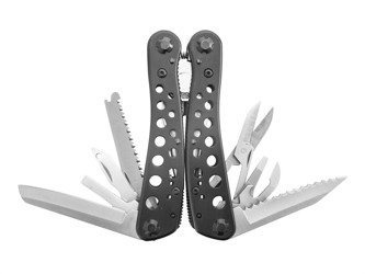 Multitool Ganzo G204 - 10 narzędzi - 11 bitów - Czarny - G204