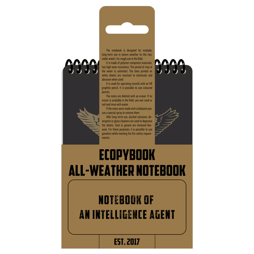 M-Tac - Notatnik Wodoodporny Ecopybook Taktyczny Notes Agenta Wywiadu - 10273017