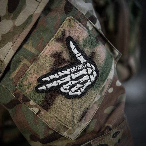 M-Tac - Naszywka Skeleton Shooter - Haft - Cordura 500D - Czarny - 51375002