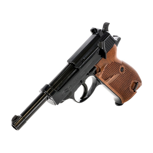 Umarex - Pistolet wiatrówka CO2 Walther P38 - 4,5 mm - Czarny/Brązowy - 5.8089