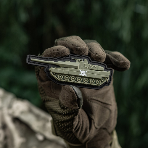 M-Tac - Naszywka Czołg - PVC 3D - Czaszka - Oliwkowy - 51338312