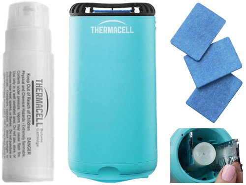 Thermacell - Odstraszacz na komary Patio Shield - Niebieskie - TH-PATIO-N