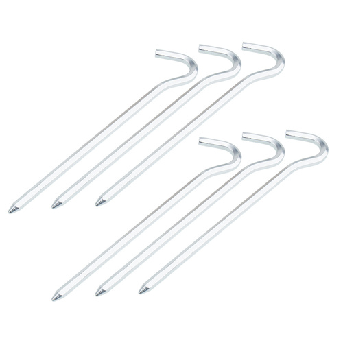 Rockland - Szpilki do namiotu - 18 cm - Heksagonalne - Aluminiowe - 6 szt.