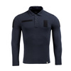 M-Tac - Koszula taktyczna Polo z długim rękawem 65/35 - Dark Navy Blue - 80021015