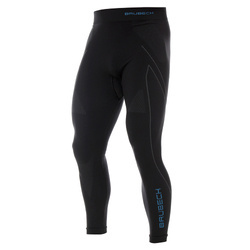 Brubeck - Legginsy termoaktywne Thermo - Nilit® Heat - Czarno-niebieskie - LE1184M