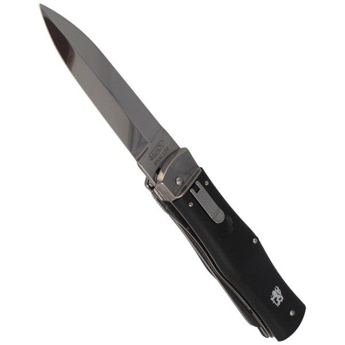 Mikov - Nóż sprężynowy Predator ABS Black z piłą - 241-NH-2/KP