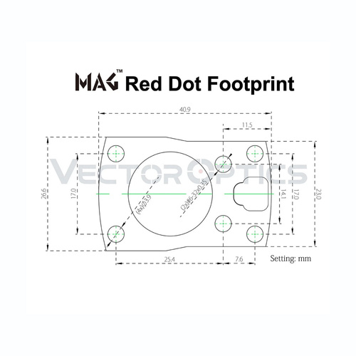 Vector Optics - Kolimator Frenzy-S 1x17x24 Red Dot - 3 MOA - FDE - SCRD-53