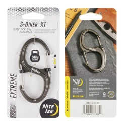 Nite Ize - Karabińczyk S-Biner XT SlideLock Dual Carabiner - Szary - LSBXT4-09-R3