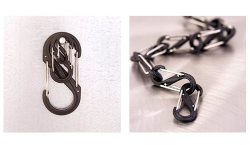 Nite Ize - Karabinek S-Biner #4 Plastic Black Gate - Coyote - SBP4-03-28BG