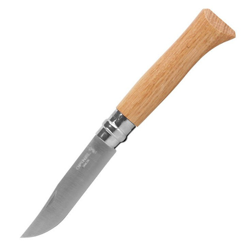 Opinel - Nóż N°8 VRI - Inox - Dąb/Chêne - 002021