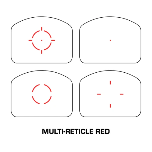 Swampfox Optics - Otwarty kolimator pistoletowy Liberty II 1x24 MR - System Multi-reticle - FMC - LBT2124-MR