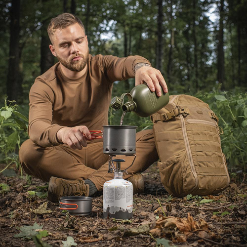 M-Tac - Menażka z radiatorem na kuchenkę gazową - Zielona - MTC-DM-FMC-217