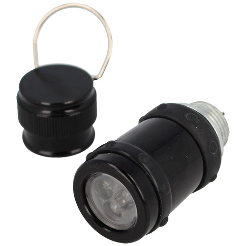 ESP - Latarka LED do pałki teleskopowej - 2x CR2032 / 60 h - Aluminium - Czarny - BL-02