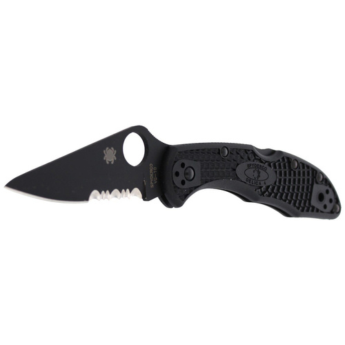 Spyderco - Nóż składany Delica® 4 FRN Black / Black Blade - C11PSBBK