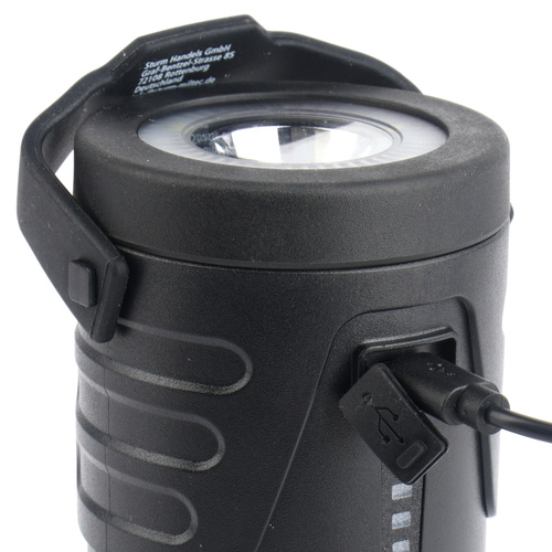 Mil-Tec - Lampa kempingowa Lantern Recharge - Czarna - 15196500