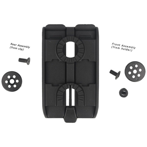 ESP - Mocowanie do MOLLE Roto 360° Quick Change - Dwurzędowe - Czarne - UBC-07 BK