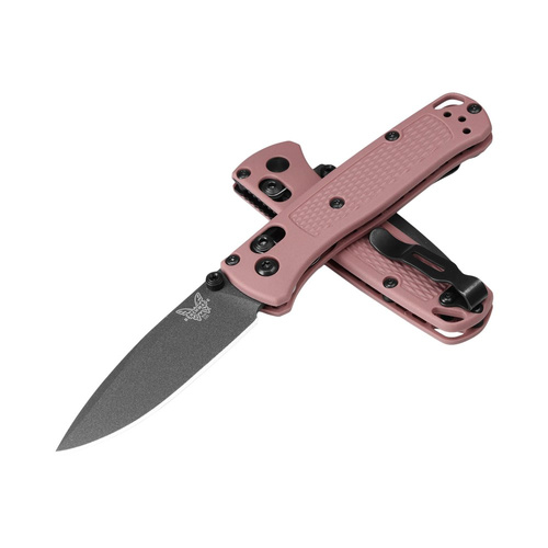 Benchmade - Nóż taktyczny składany Mini Bugout - CPM-S30V - Różowy - 533BK-05