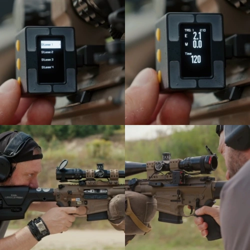 Shooters Global - Poziomica elektroniczna LED+LCD SG Pulse Pro - USB-C - Picatinny - Czarna