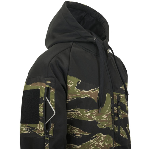 Helikon - Rozpinana bluza Rogue Hoodie - Bawełna - Poliester - Czarny/ERDL - BL-RHF-PO-011PA