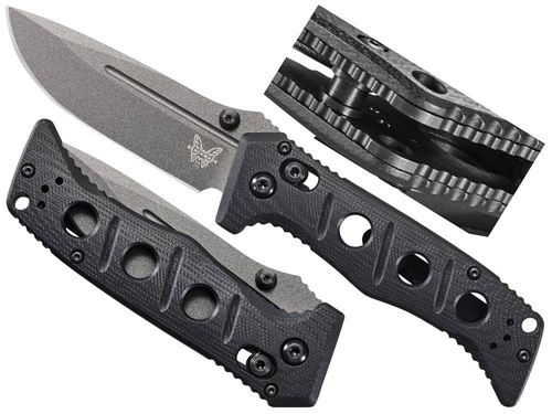 Benchmade - Nóż składany Mini Adamas - CPM CruWear - Czarny - 273GY-1