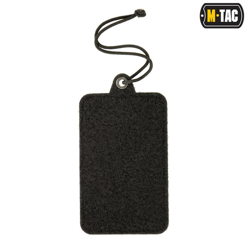 M-Tac - Panel na naszywki z kieszenią na karty ID ze smyczą - Czarny - 10118002