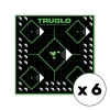 TruGlo - Samoprzylepne tarcze strzeleckie TruSee z zaklejkami - 5-Diamond - 305 x 305 mm - Zielone fluorescencyjne - 6 szt. - TG-TG14A6